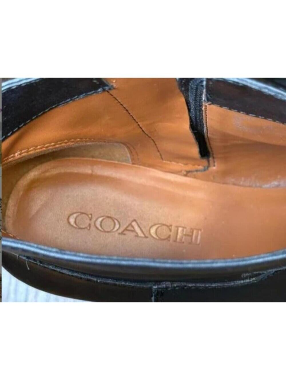 Coach Dani Ankle Booties Black Leather Women Size 8 B EUC - Picture 5 of 8
